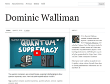 Tablet Screenshot of dominicwalliman.com